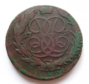 5 копеек 1759 ММ