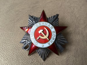 ОВ 2 без клейма МД и отвага "штихель" на доке.