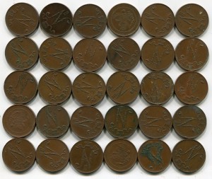 Русс-Фин .5 пенни. 30штук