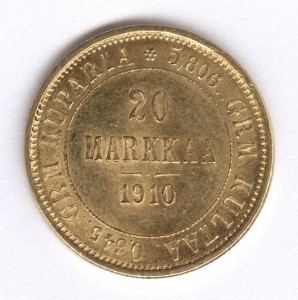 20 марок 1910 г., Финляндия