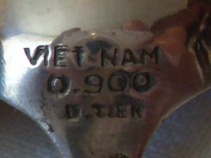 Ложки ( 4 штуки ) - Вьетнам - серебро - 900.