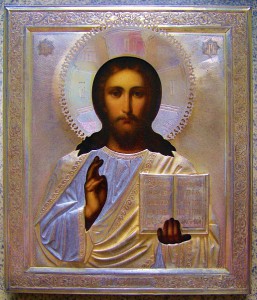 Икона Спасителя, серебро, Сергей Жаров
