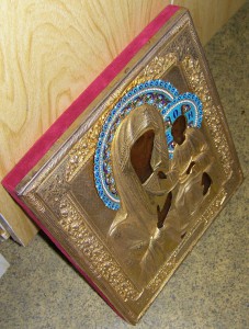 Икона Иверской Богоматери, серебро 84пр., эмаль.