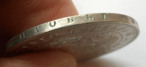 1844 г 1 рубль WM Оригинал.