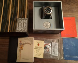 золотые Roger Dubuis Easy Diver Gold (лимитка 28)