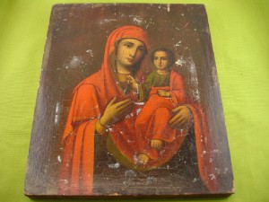 Иверская икона Божией Матери. Оклад.