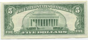 5 долларов 1963 г,пресс.