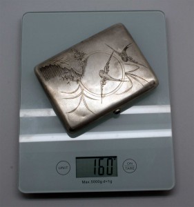 Портсигар "Деревня с ласточками" 875пр ФП ЛЮКСИЩЕ!!!