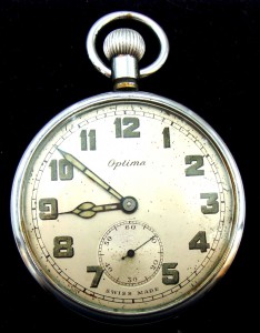 Карманные часы Optima, Швейцария, 1930-е годы