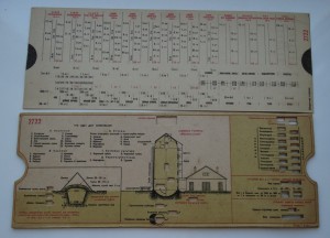 Передвижная расчетная таблица 2722,1934 год