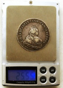 1 рубль 1741 г. Елизавета. R 1.