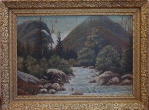 Картина ХIХ века в раме