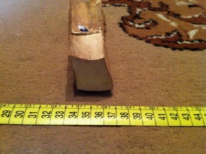 Бивень мамонта ( фрагмент ), длина 13 см