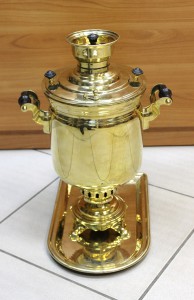 Советская "банка" + поднос, почищен.
