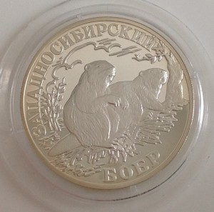 1 руб. 2001г. Серебро.