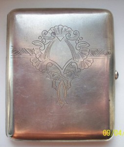 Портсигар НАГРАДНОЙ. Серебряный.