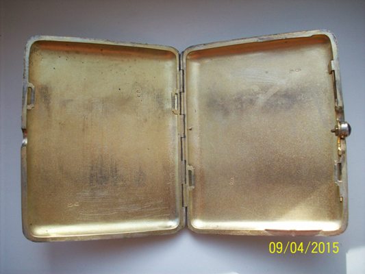 Портсигар НАГРАДНОЙ. Серебряный.