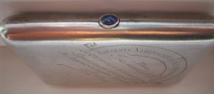 Портсигар НАГРАДНОЙ. Серебряный.