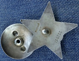 Краснаы Звезды пятки 3шт