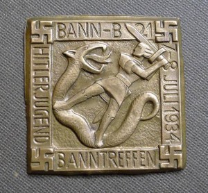 Знак Гитлер Югенд. Встреча Банн ( отряд ) 1934 год.Банн 21 В