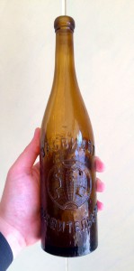 Пивная бутылка до 1917г. Очень красивая