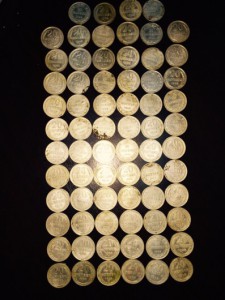 20 КОПЕЕК 1922,23,24,25 г.- 70 шт.