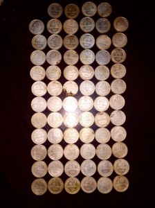 20 КОПЕЕК 1922,23,24,25 г.- 70 шт.