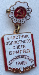 участник обл.слёта бриг.ком.труда Ленинград