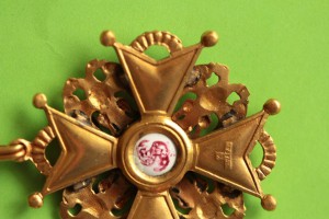 Знак ордена Святого Станислава 2 ст. бронза (без мечей) ???