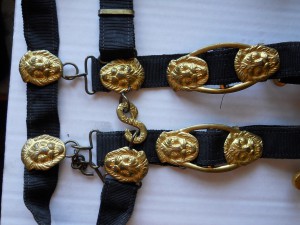 Пояс с подвесами ВМФ обр. 1947г (со львами)