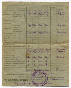 Докуметы образовательных организаций 30х-40х годов.