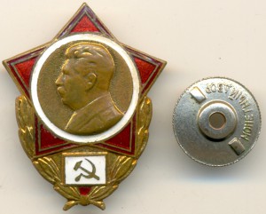 Значок со Сталиным (3943)