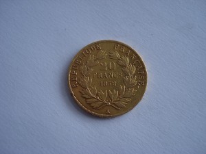 20 франков 1852г.Франция