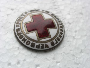 Значок красный крест У.Ч.Х