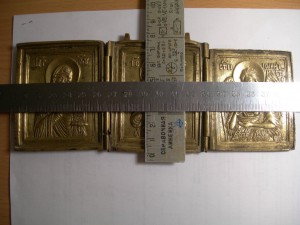 Складень"Божья матерь,Спаситель,Иоан Предтечи."