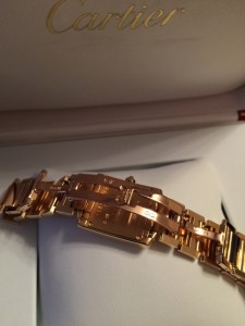 золотые Cartier Tank Francaise 18kt Yellow Gold