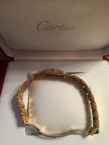 золотые Cartier Tank Francaise 18kt Yellow Gold