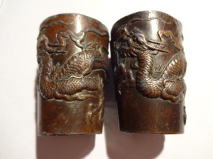 Стопки с драконами, старый Китай