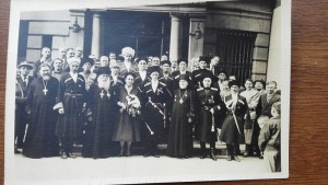 Полковник Третьяков с казаками на присяге атамана