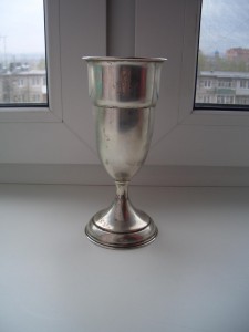 Бокал из серебра