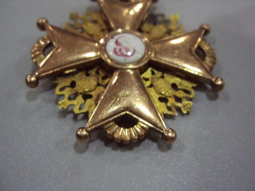 Святой Станислав 2-ой степени в золоте