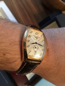 золотые Longines Evidenza Automatic 18k Rose Gold Mens Watch