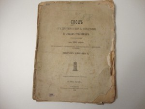Свод статистических сведений по делам уголовным. 1895г.