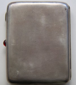 Портсигар серебряный  ВИТЯЗЬ В ТИГРОВОЙ ШКУРЕ