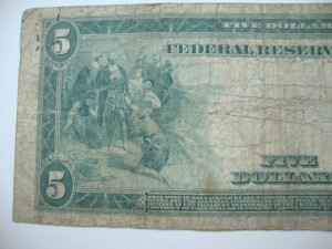 5 долларов США. 1914 г.