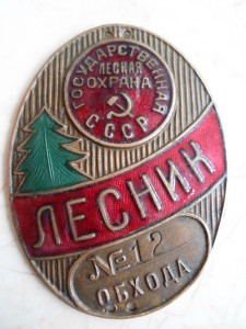 Лесник. Эмаль.