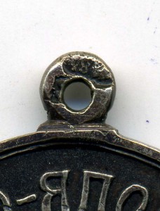 Кр.Крест 1904-1905 медаль 28 мм.