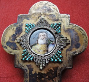 Серебрянный крест. 1835г. Размер: 42см, х 27см. Вес 850гр.