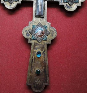 Серебрянный крест. 1835г. Размер: 42см, х 27см. Вес 850гр.