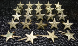 Погонные звезды РККА старшего состава. 24 шт. Магнитные